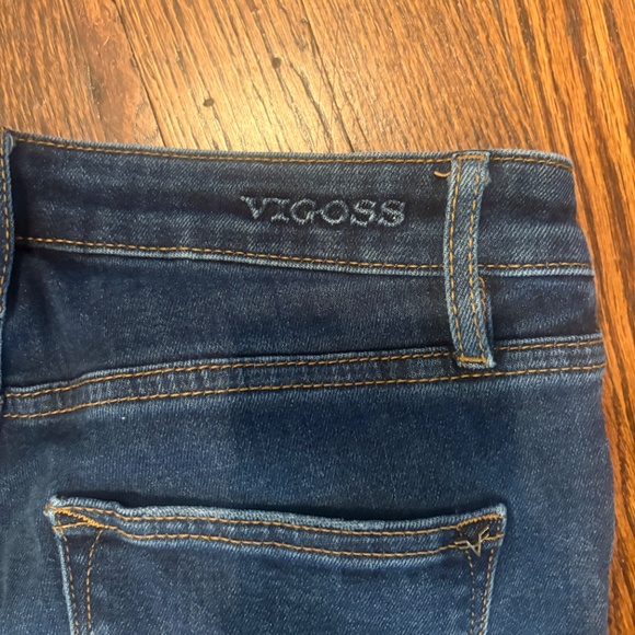 Vigoss Ace Skinny Jeans Womens Blue Distressed Frayed Hem Stretch Denim Size 27 - Picture 3 of 5